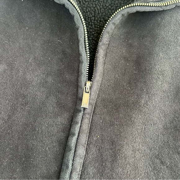 Black Lauren Ralph Lauren Suede Vest Size Small - Picture 3 of 5